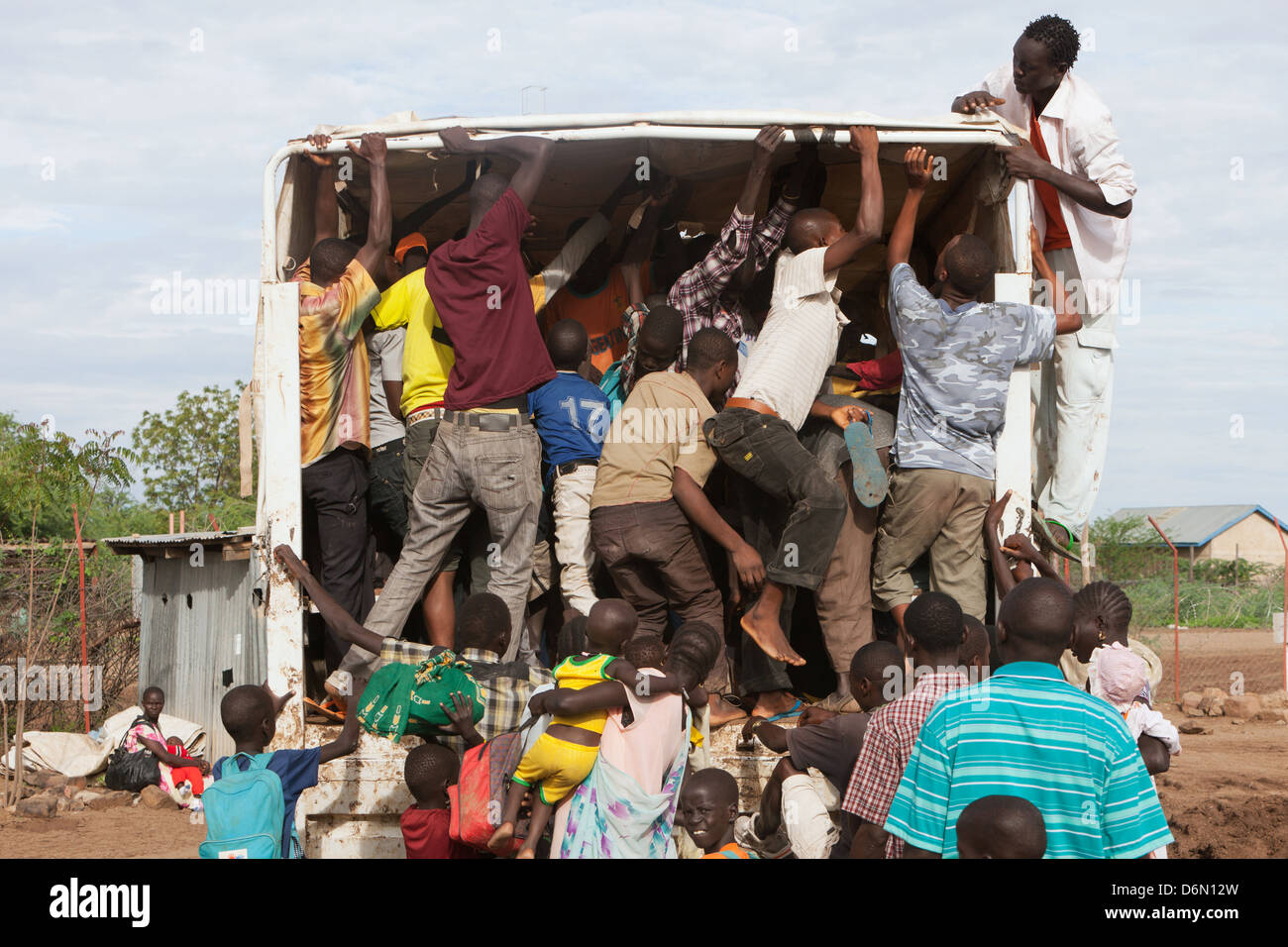 Kakuma, Kenya, centro di accoglienza di Kakuma Fluechtlingslagers Foto Stock