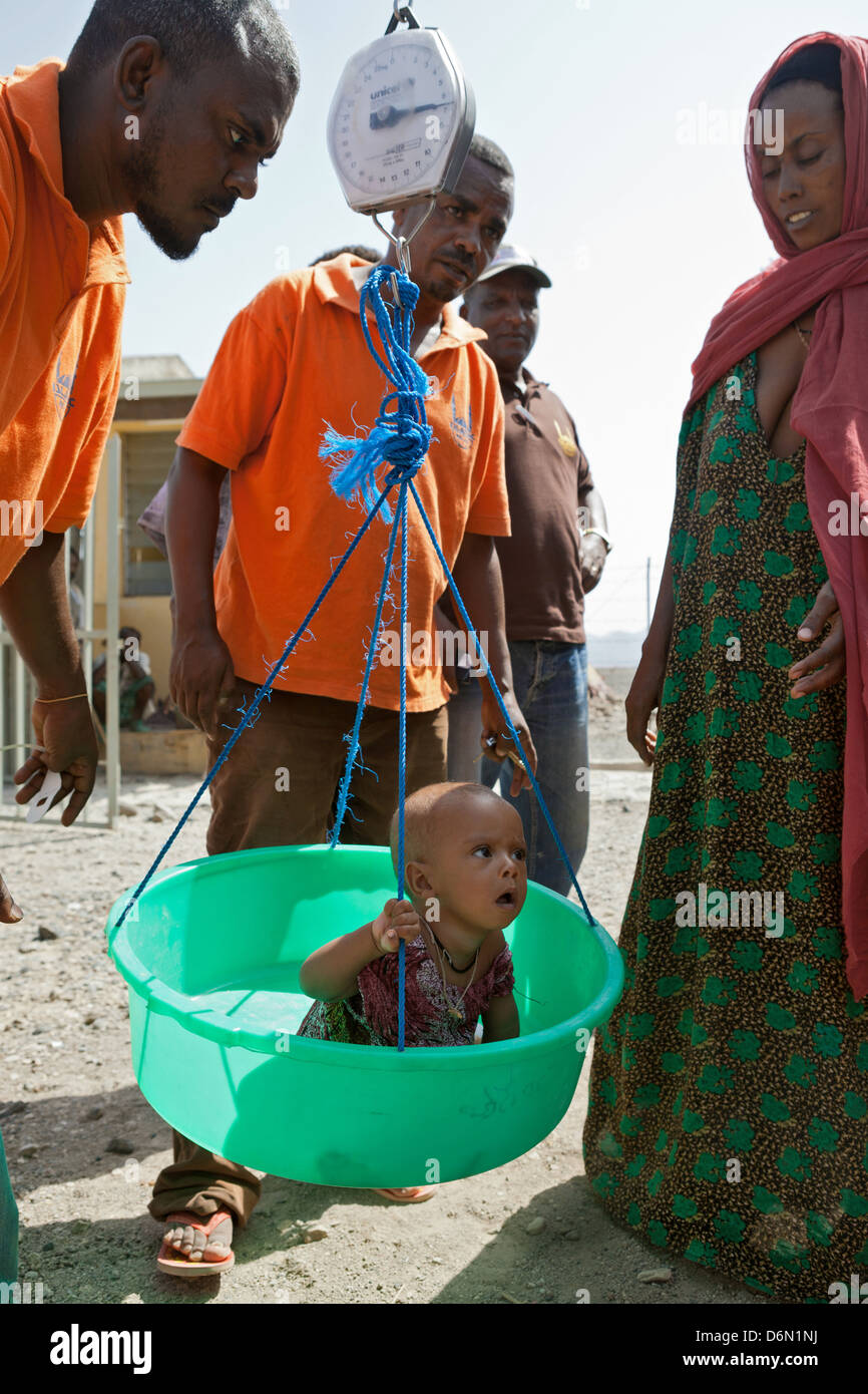 Guyan, Etiopia, Islamic Relief's health center nel villaggio di Guyan Foto Stock