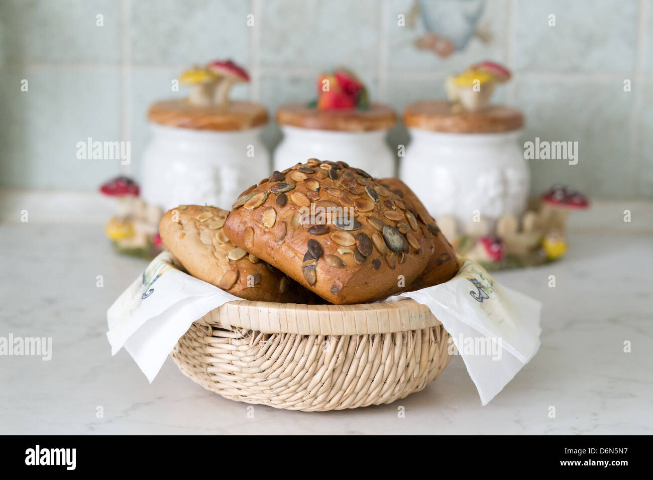 Muffin di grano. Foto Stock