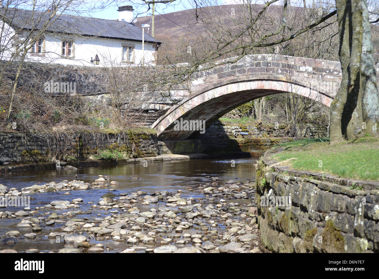 Ponte Dunsop Ribble Valley Lancashire Foto Stock