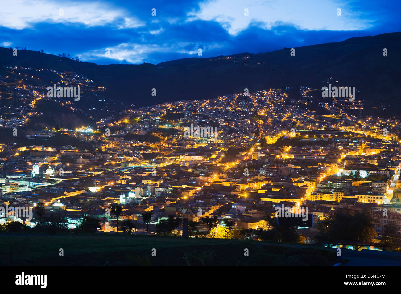 La città vecchia, sito Patrimonio Mondiale dell'Unesco, Quito, Ecuador, Sud America Foto Stock