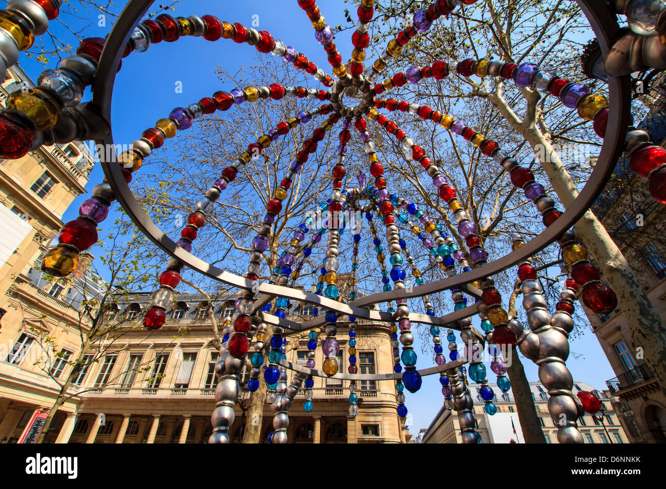 Palais Royal subway ingresso, Place Colette, Parigi, Francia Foto Stock