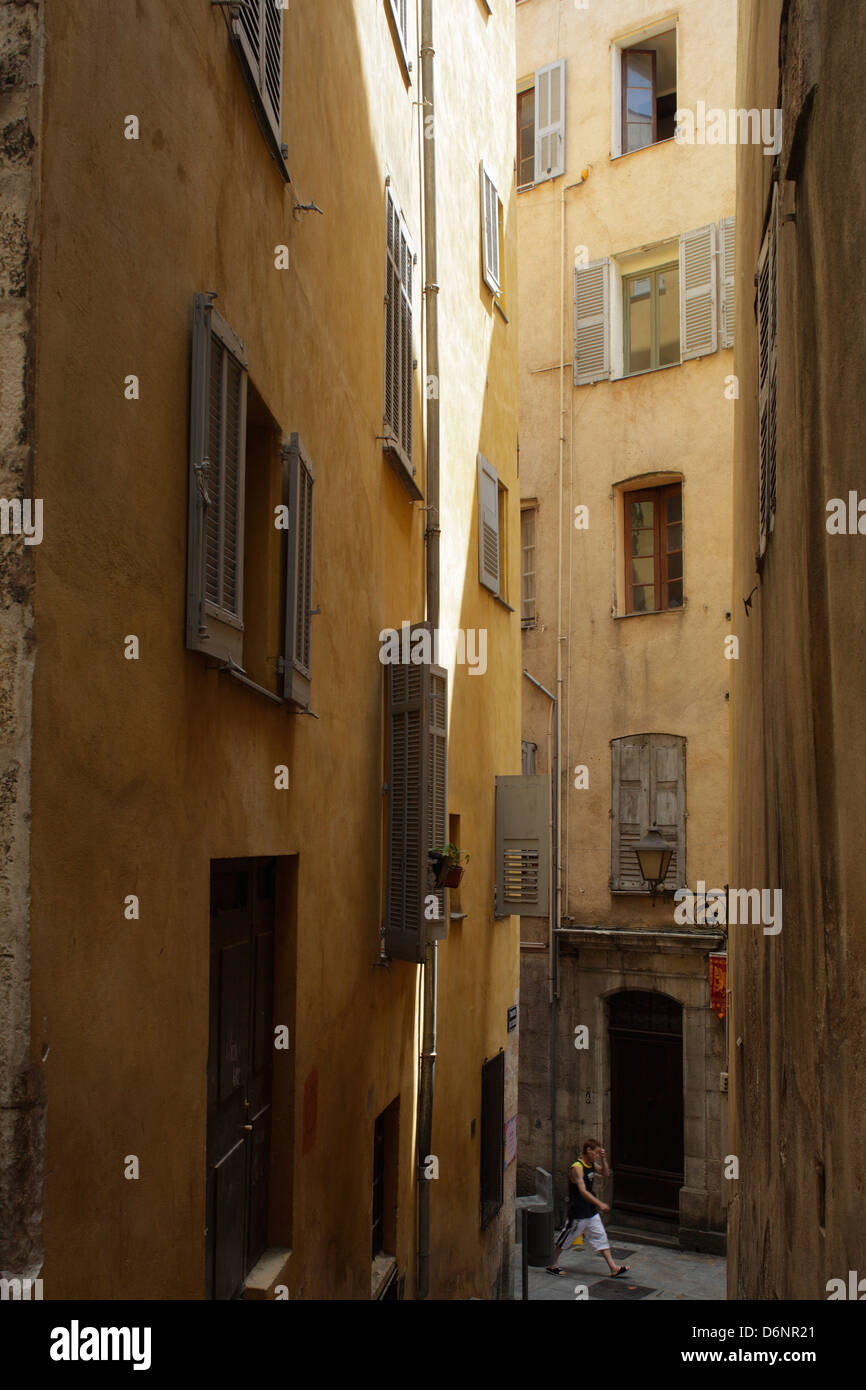 Grasse, Francia, storico appartamento case nella città di Grasse Foto Stock