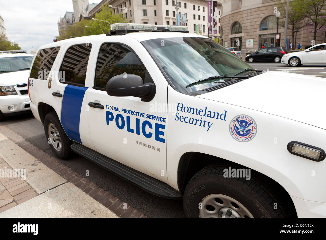 Homeland Security auto della polizia - Washington DC, Stati Uniti d'America Foto Stock