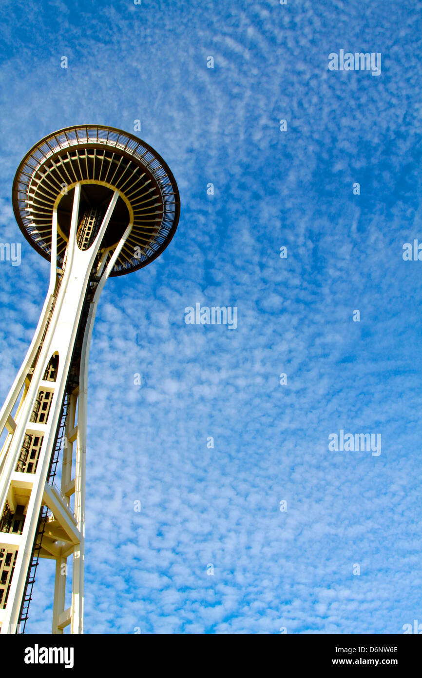 Lo Space Needle a Seattle. Foto Stock