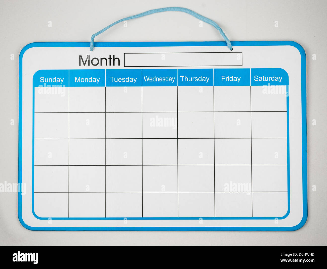 Pianificatore Mensile Pensione Foto Stock