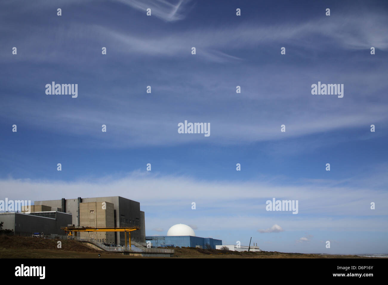 Sizewell centrale nucleare sulla costa di Suffolk Foto Stock