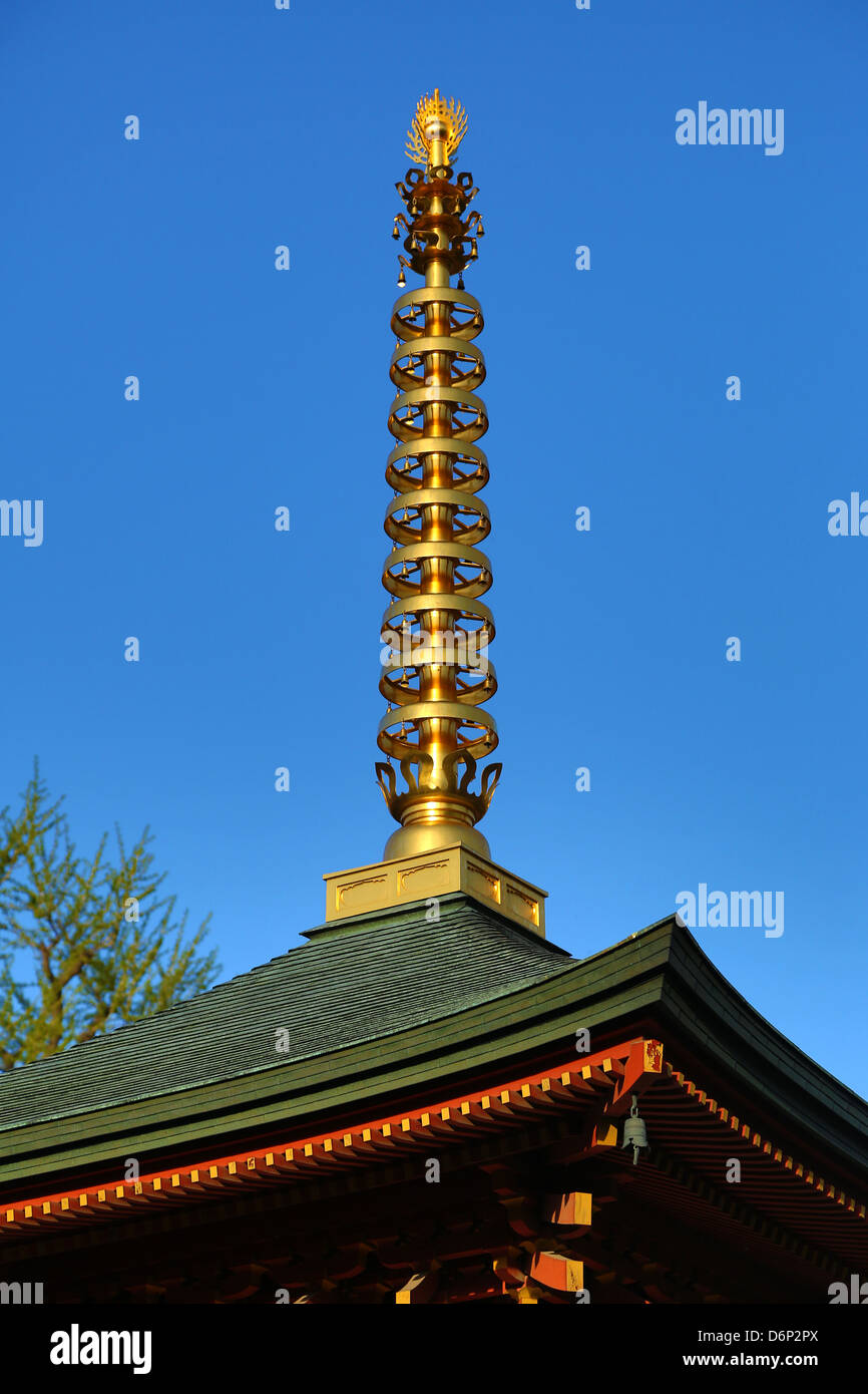 Giardini di Sensoji Tempio di Asakusa Kannon, Tokyo, Giappone Foto Stock