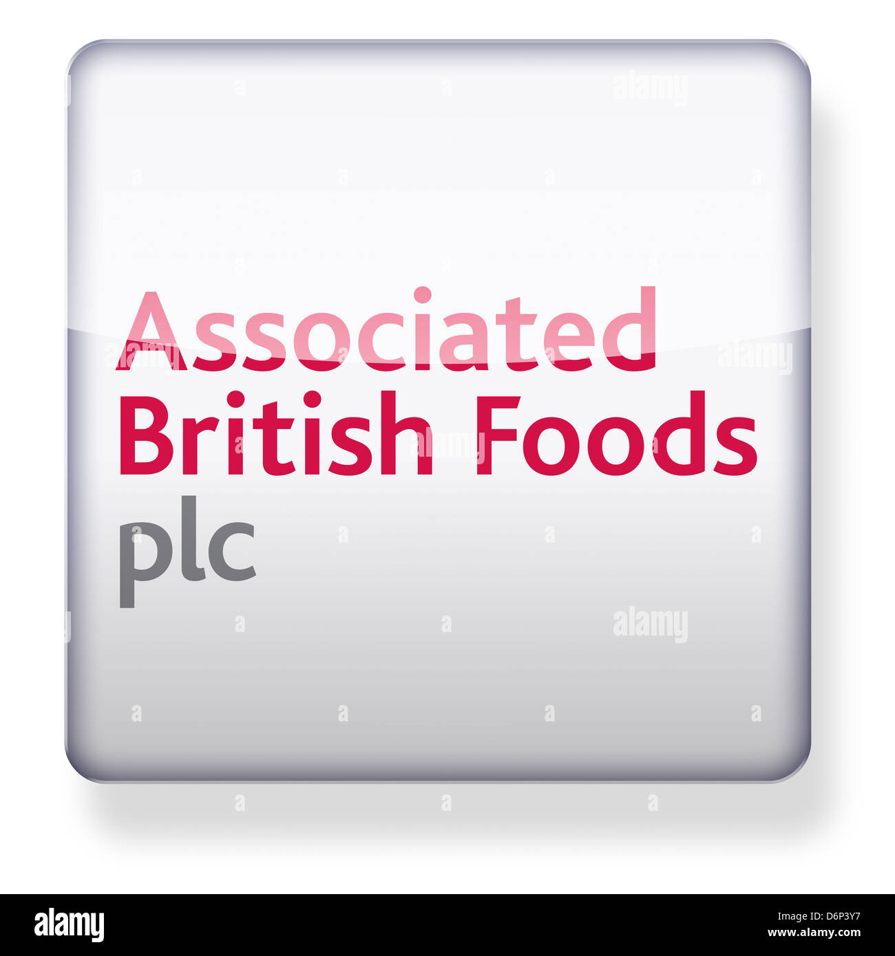 British Foods logo come l'icona di un'app. Percorso di clipping incluso. Foto Stock