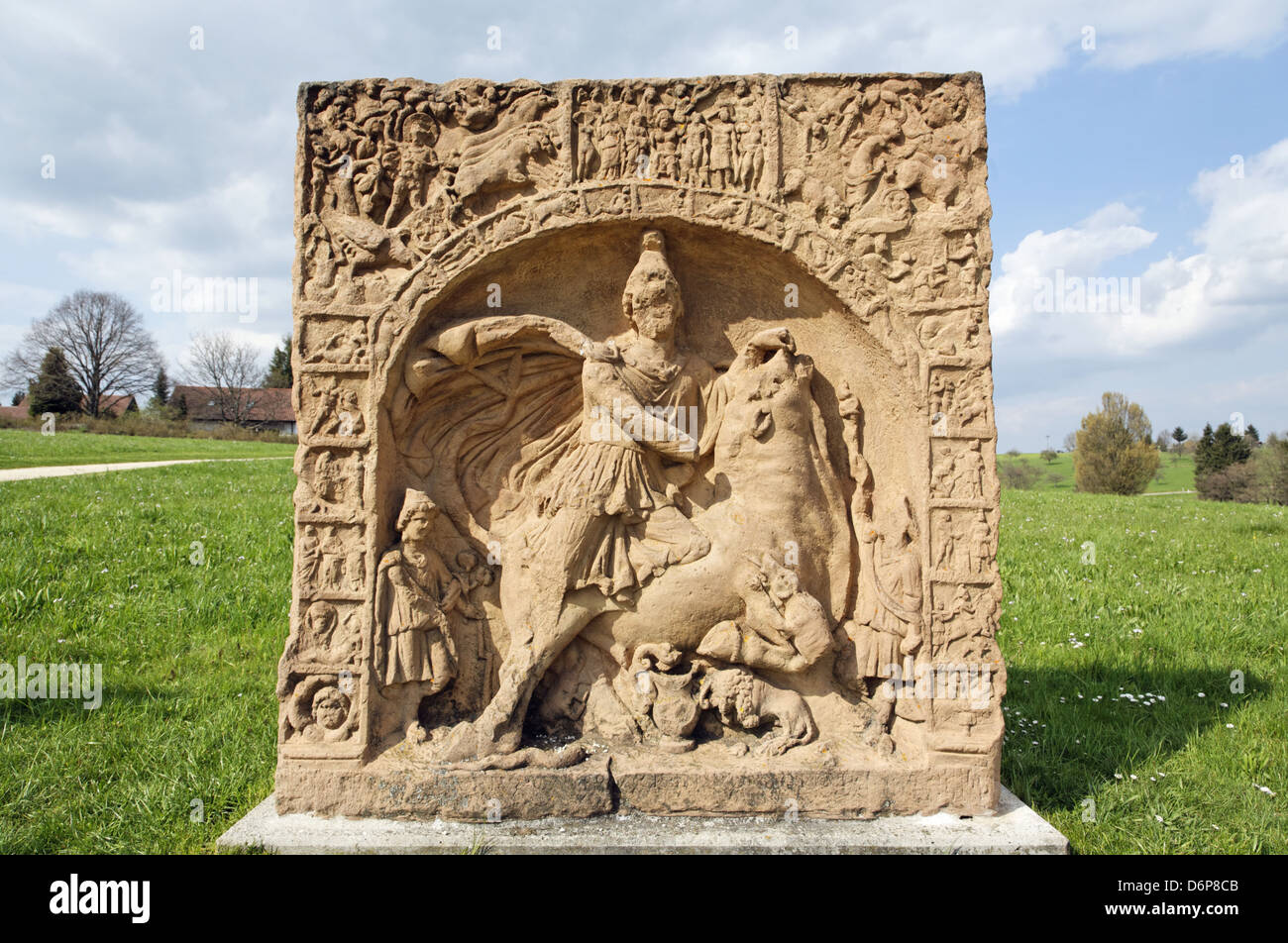 Germania Baden-Wuerttemberg, Welzheim, romane Limes, Sito Patrimonio Mondiale dell'UNESCO, 'Est Fort', Deutschland, Baden-Württemberg, Foto Stock