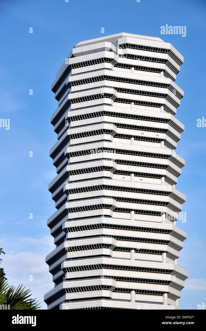 Edificio futuristico Singapore Foto Stock