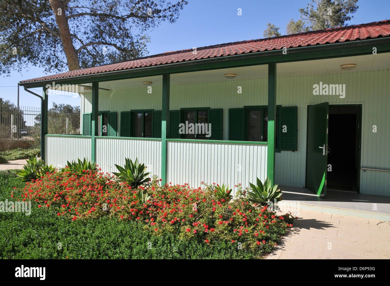 Israele nel deserto del Negev, Kibbutz Sde Boker, Ben-Gurion Desert Home Foto Stock