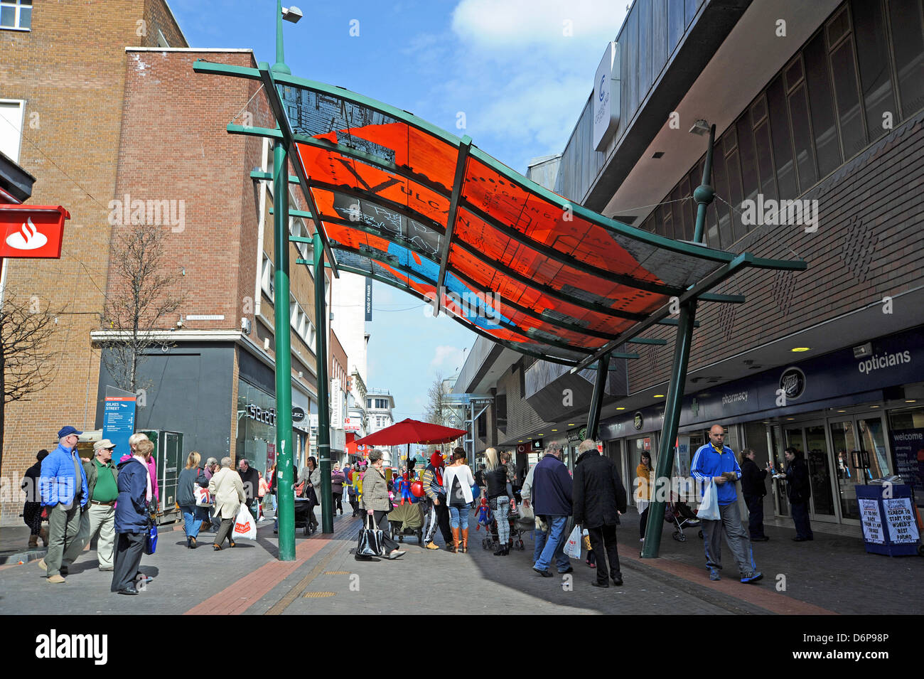 Middlesbrough town center shopping Cleveland Teeside REGNO UNITO Foto Stock