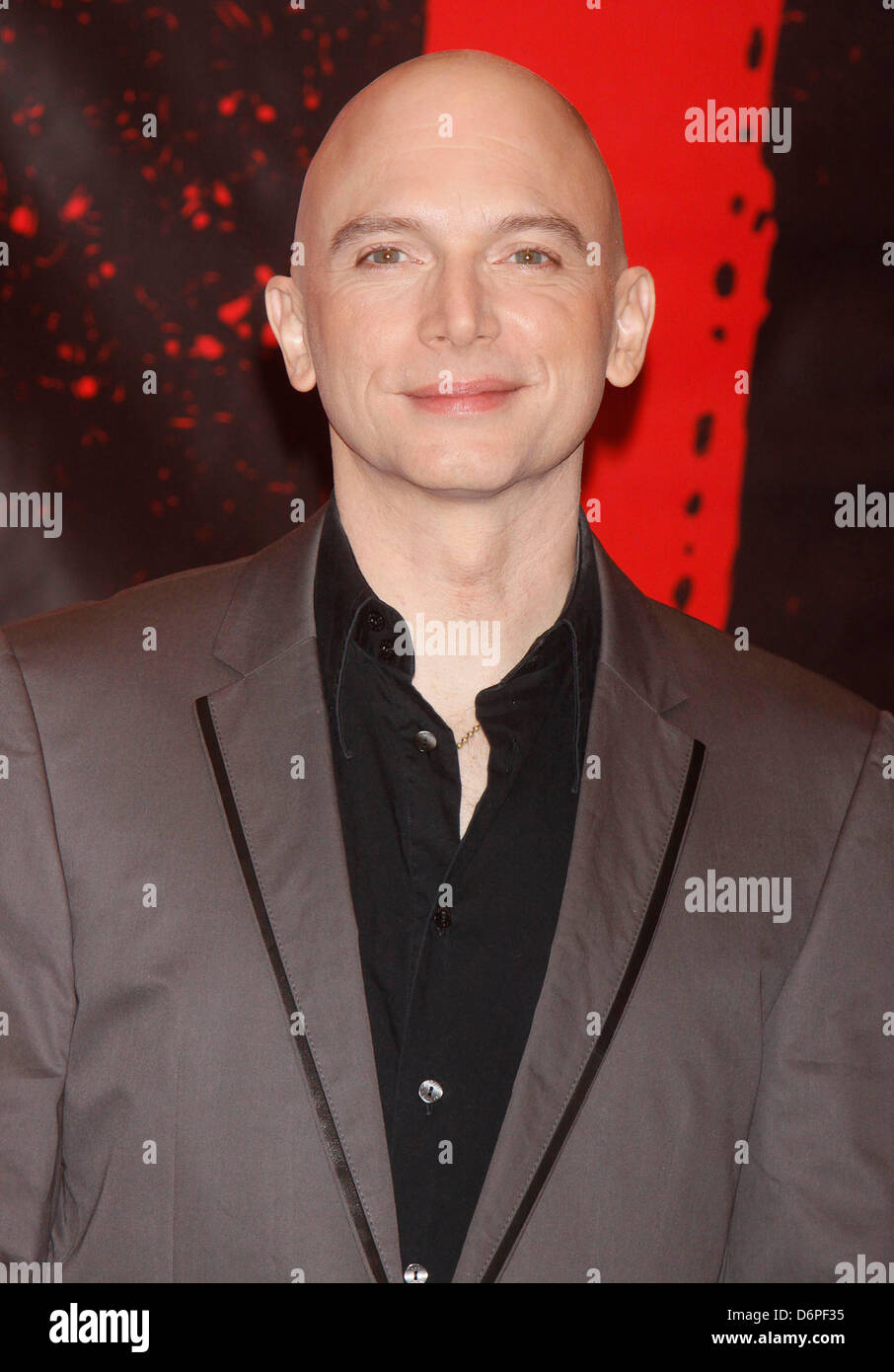 Michael Cerveris conferenza stampa dopo la prima performance di anteprima del musical di Broadway 'Evita' al Marquis Theatre. Foto Stock