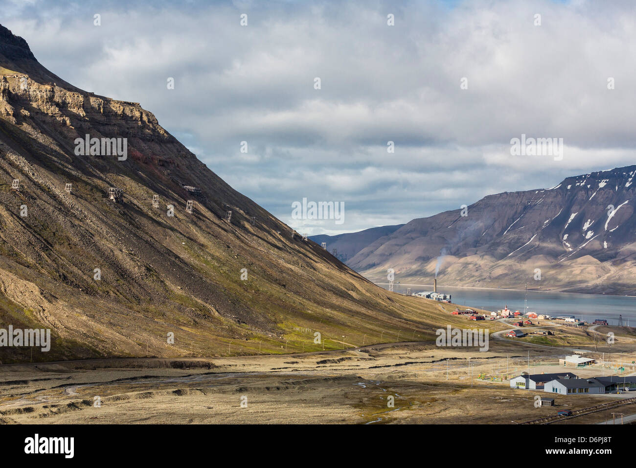 Longyearbyen, isola Spitsbergen, arcipelago delle Svalbard, Norvegia, Scandinavia, Europa Foto Stock