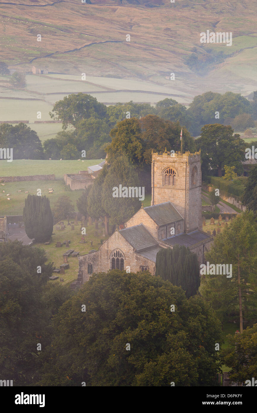 La chiesa, Burnsall, Yorkshire Dales National Park, il Yorkshire, Inghilterra, Regno Unito, Europa Foto Stock