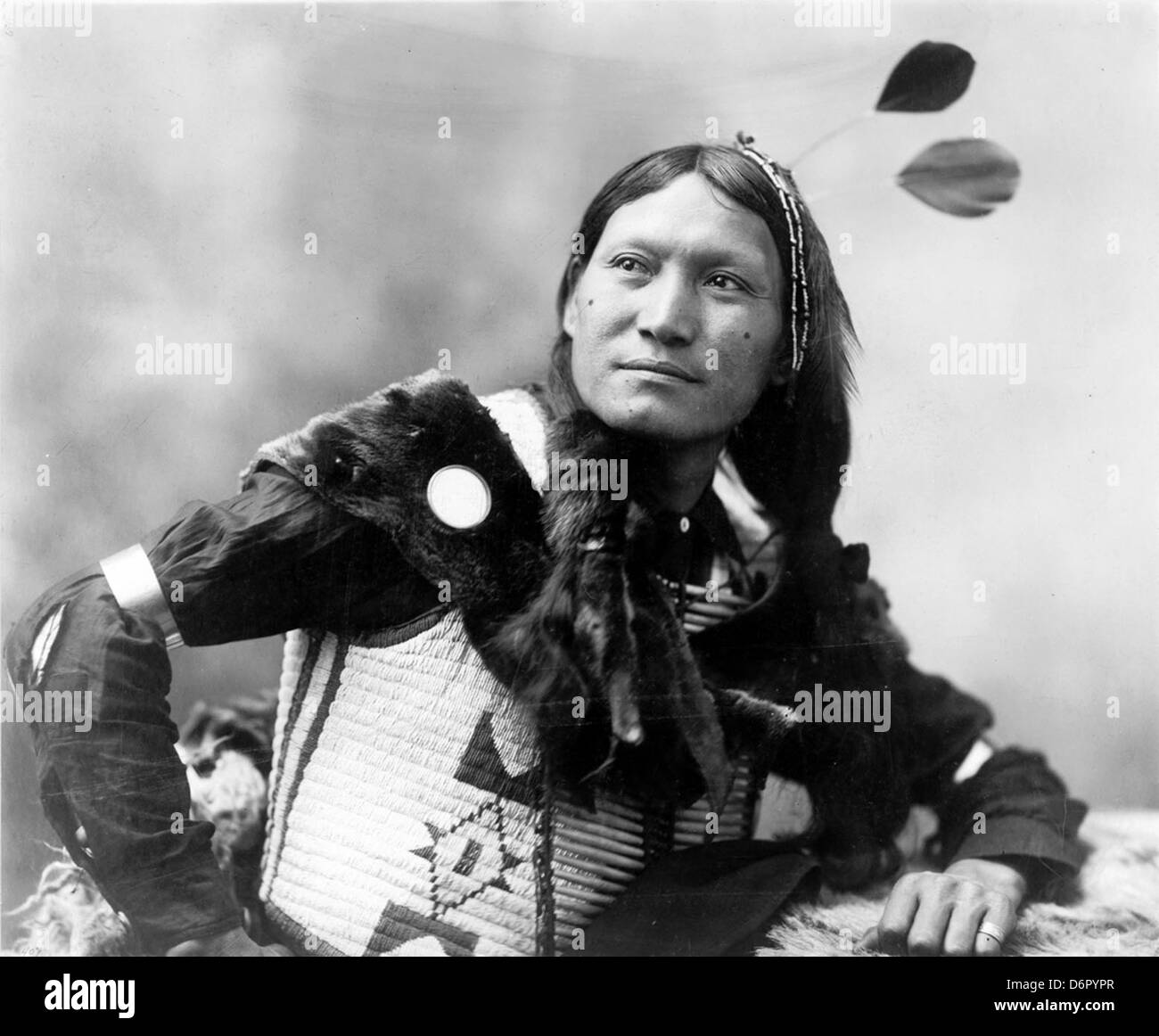 Girasole, Dakota Sioux da Heyn foto, ca. 1899 Foto Stock