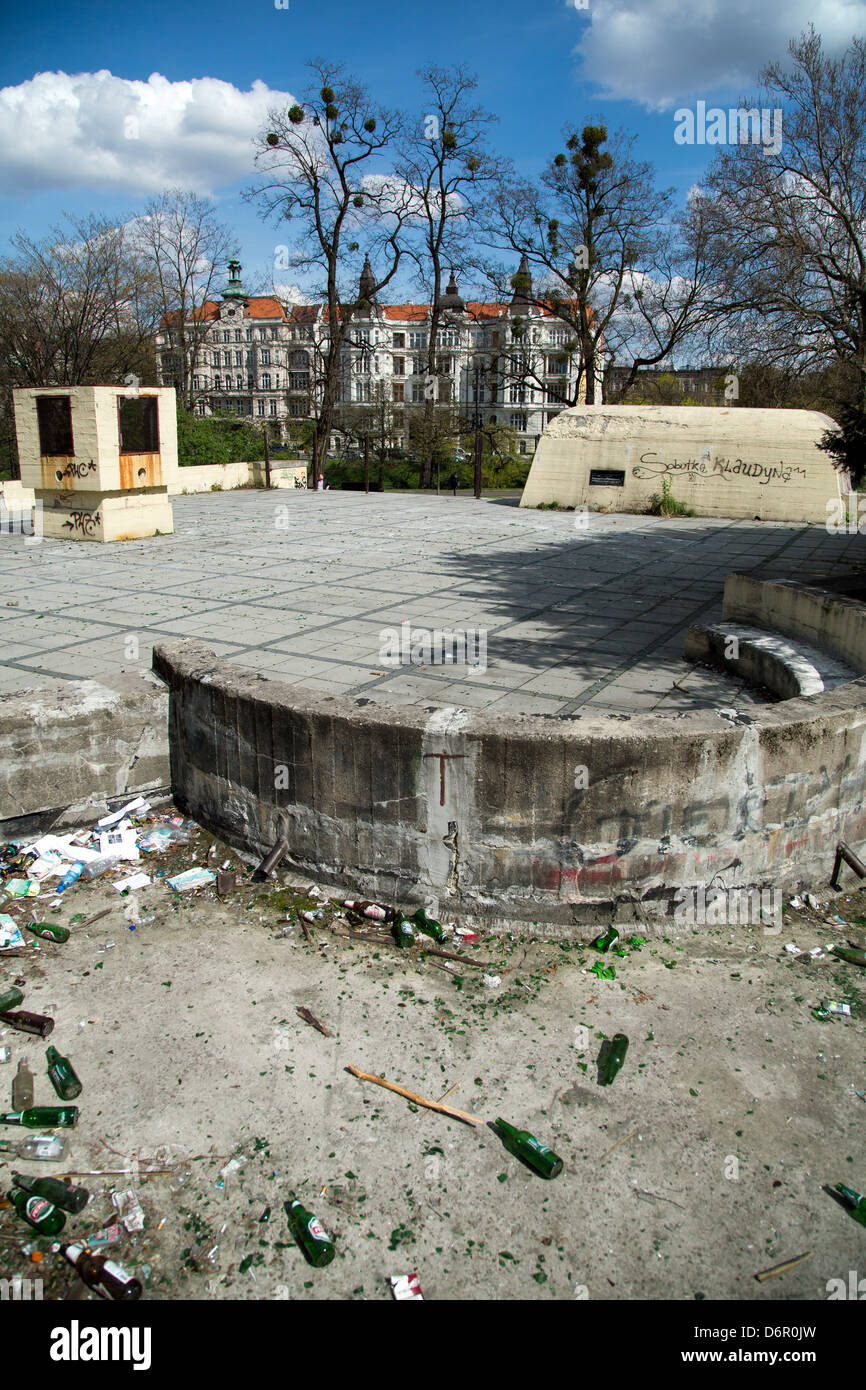 Wroclaw, Polonia, il bunker dalla Seconda Guerra Mondiale Foto Stock