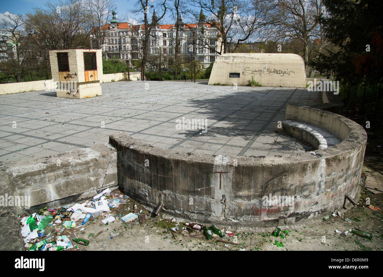 Wroclaw, Polonia, il bunker dalla Seconda Guerra Mondiale Foto Stock