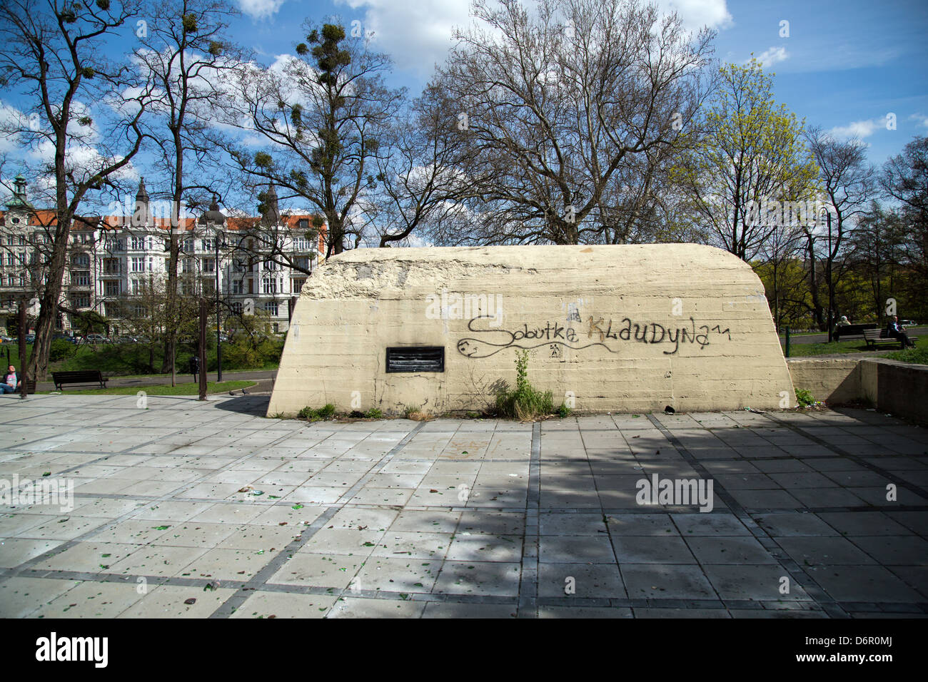 Wroclaw, Polonia, il bunker dalla Seconda Guerra Mondiale Foto Stock