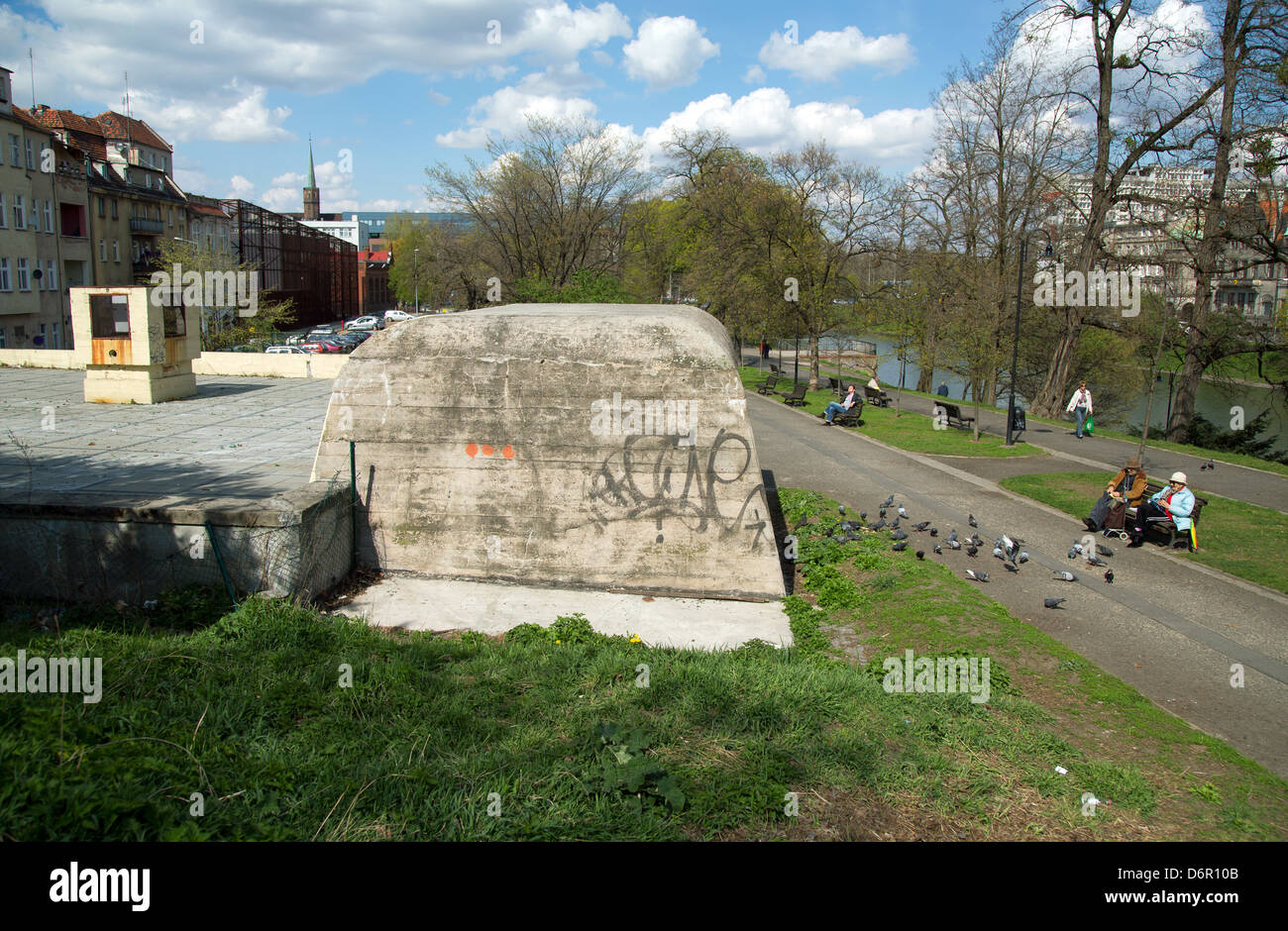 Wroclaw, Polonia, il bunker dalla Seconda Guerra Mondiale Foto Stock