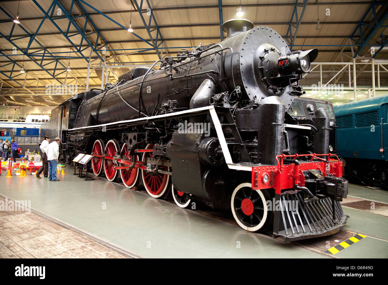 Un KF 4-8-4 motore a vapore, utilizzato in Cina, ora nel museo nazionale delle ferrovie, York, Regno Unito Foto Stock