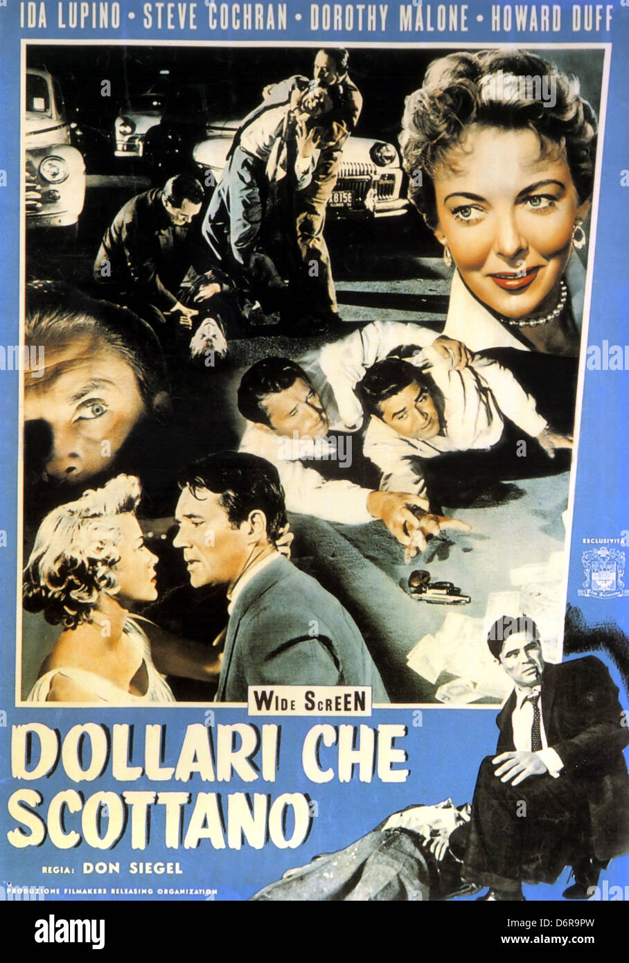 Inferno privato 36 poster italiano per 1954 Filmakers produzione con Ida Lupino Foto Stock