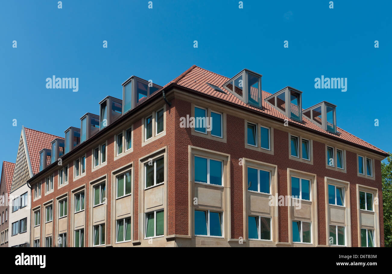 Edificio di appartamenti in Munster, Germania Foto Stock