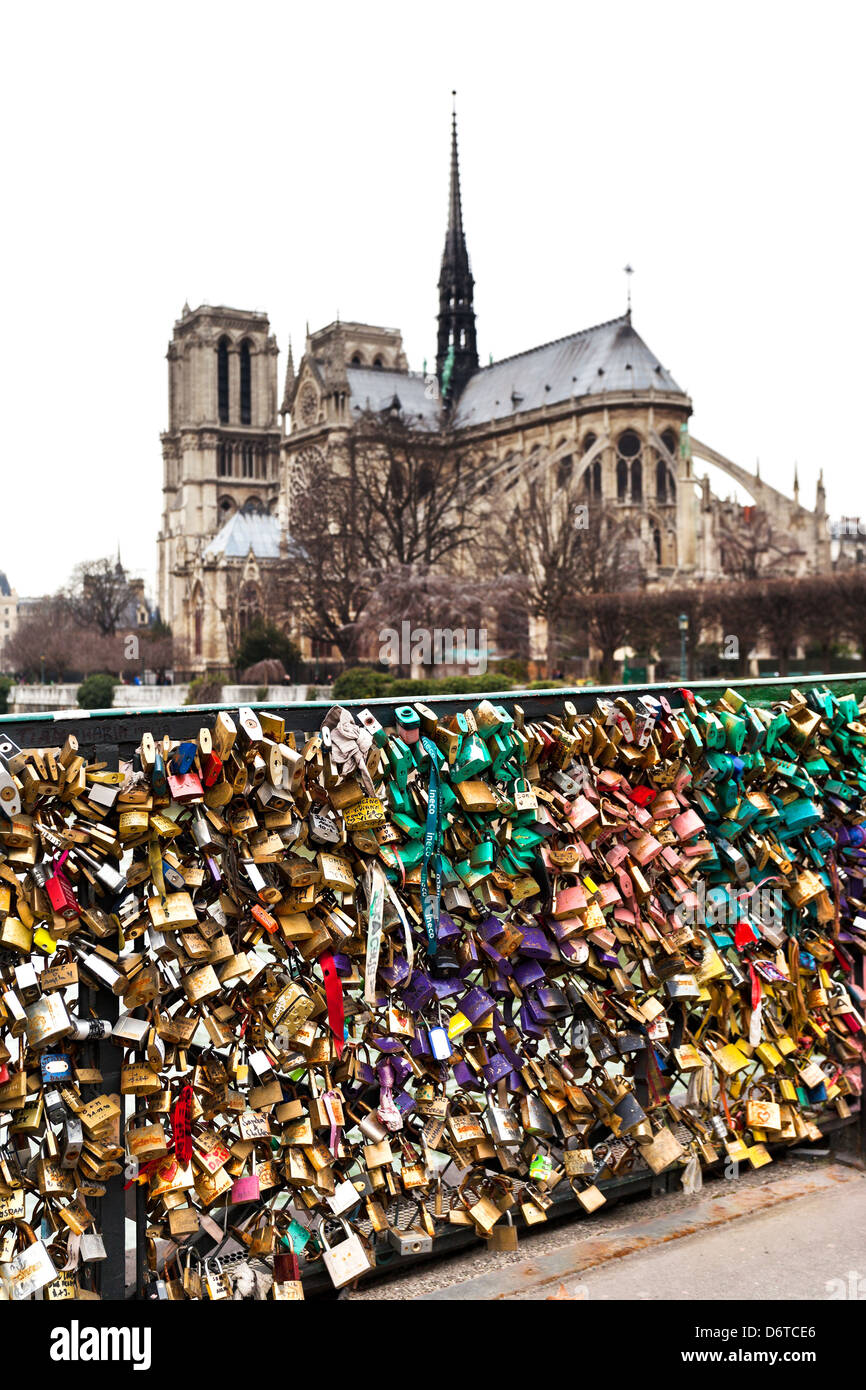 Pont de l archeveche Foto Stock