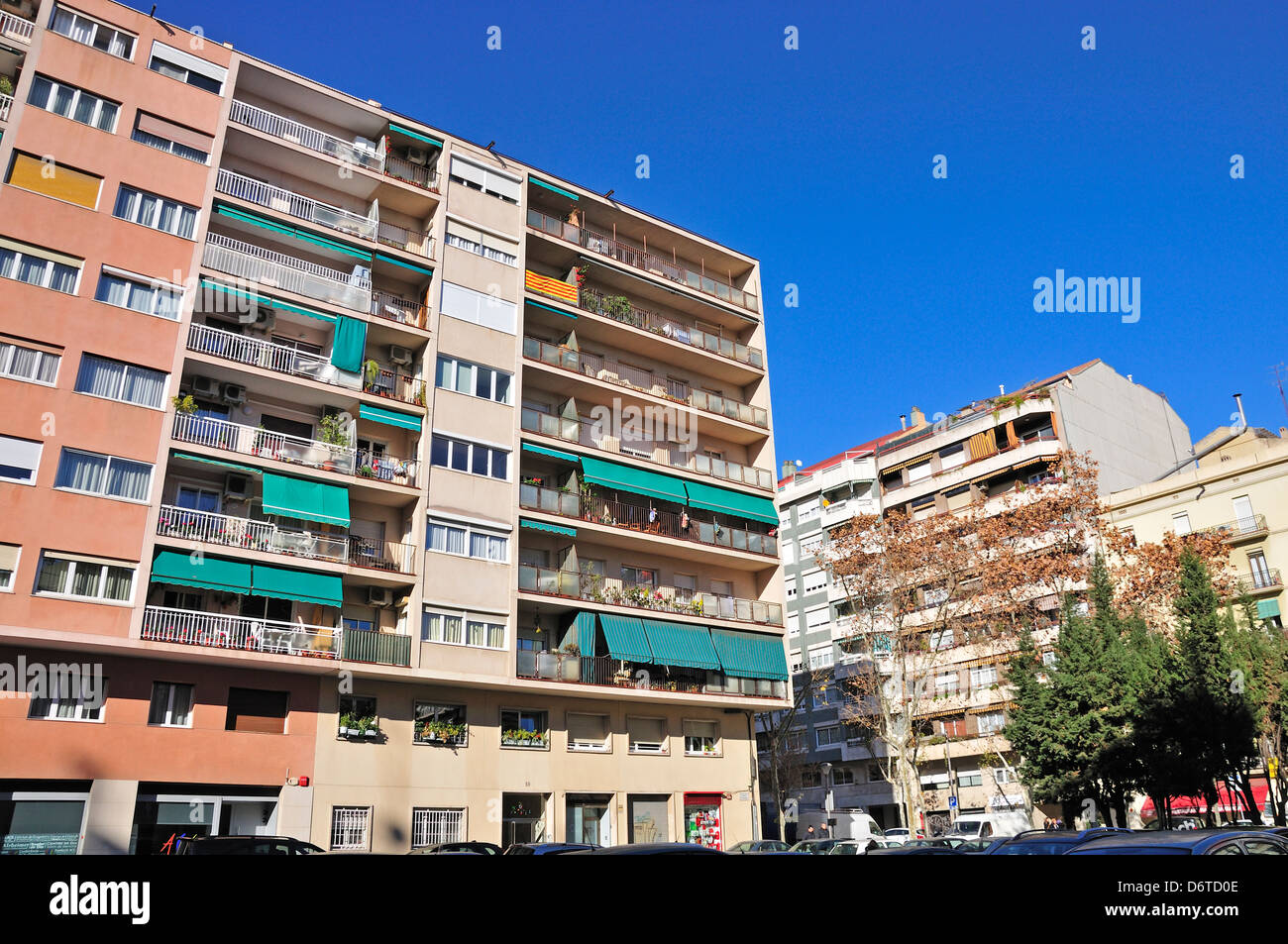 Barcellona, in Catalogna, Spagna. Blocchi residenziali Foto Stock