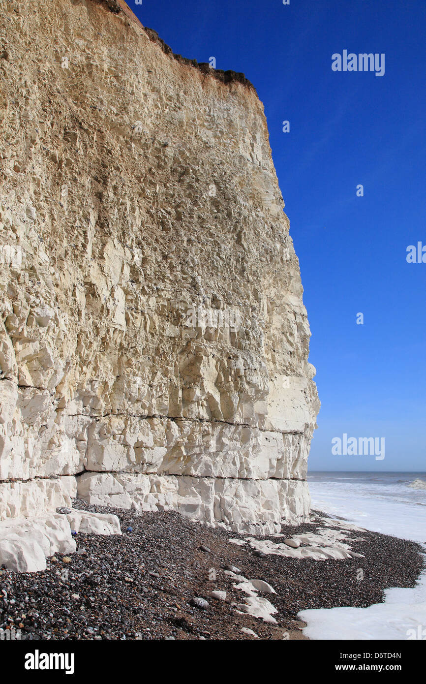 Bianche Scogliere a Slappolatura Gap, East Sussex, Inghilterra Foto Stock