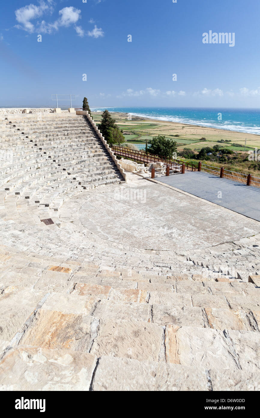 Cipro - Teatro presso il Kourion sito archeologico Foto Stock