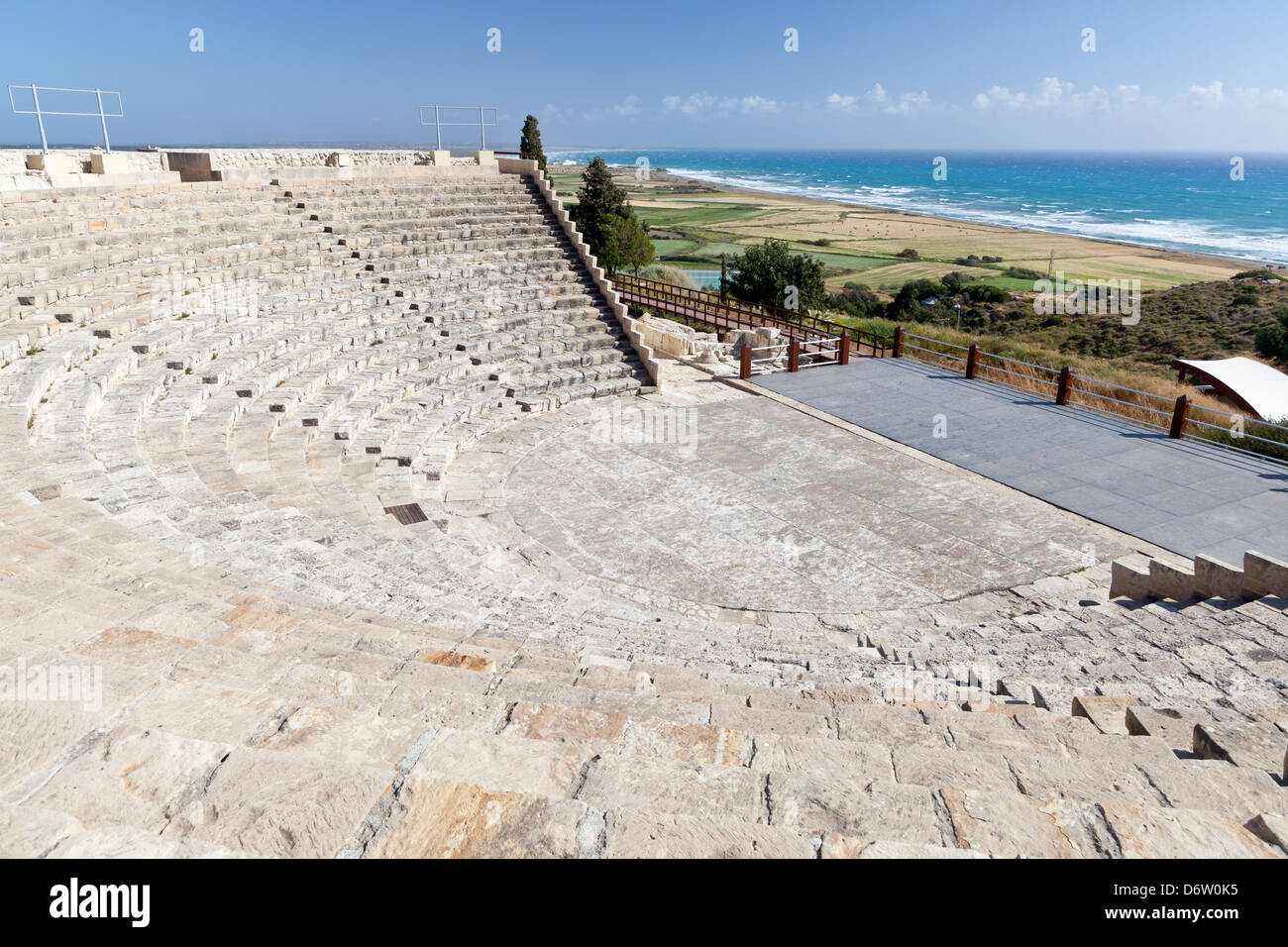 Cipro - Teatro presso il Kourion sito archeologico Foto Stock