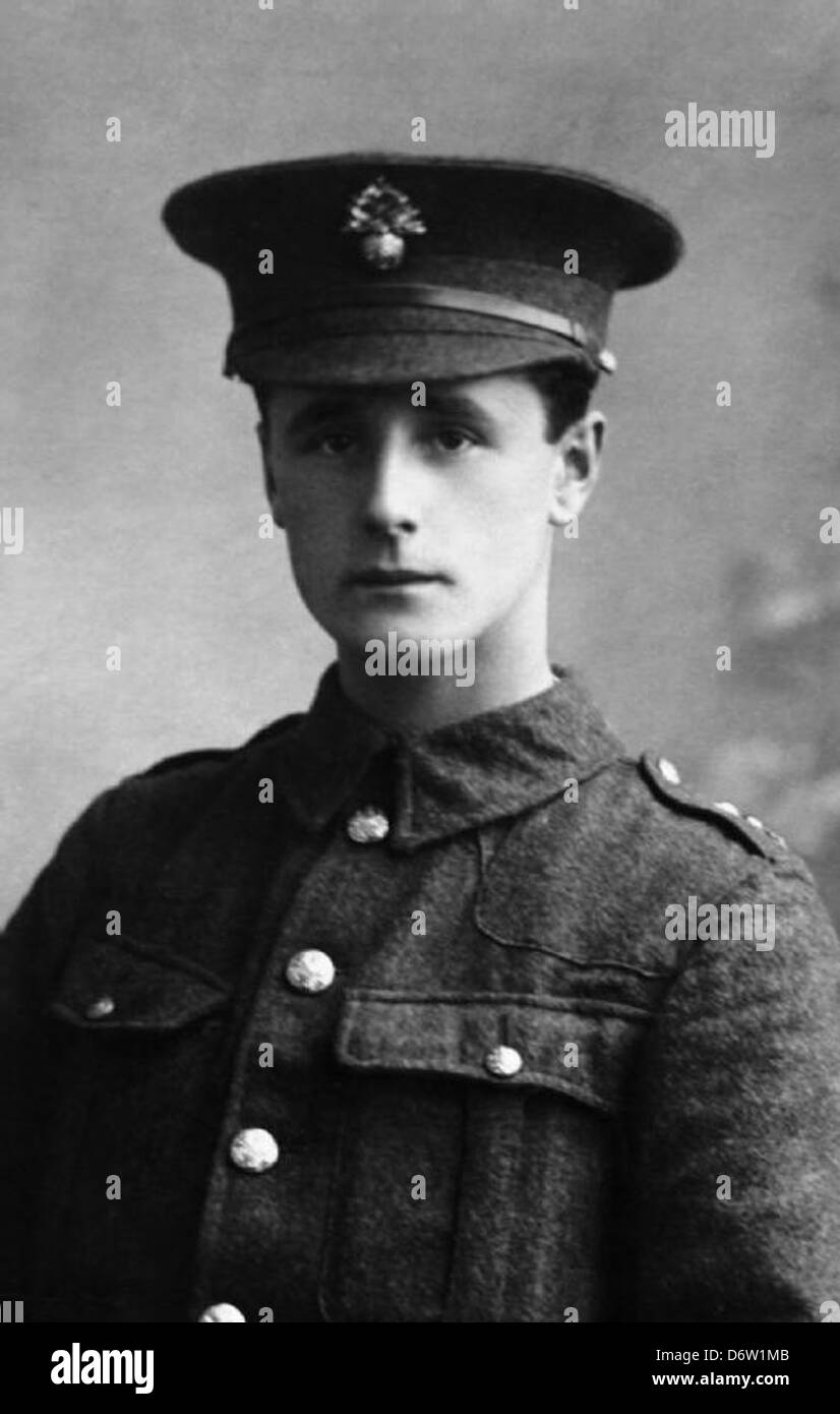 Il soldato Frank Pafford Sharples servì sul fronte occidentale durante la prima guerra mondiale, partecipando a battaglie critiche e affrontando le dure realtà della guerra di trincea dal 1914 al 1918. Foto Stock