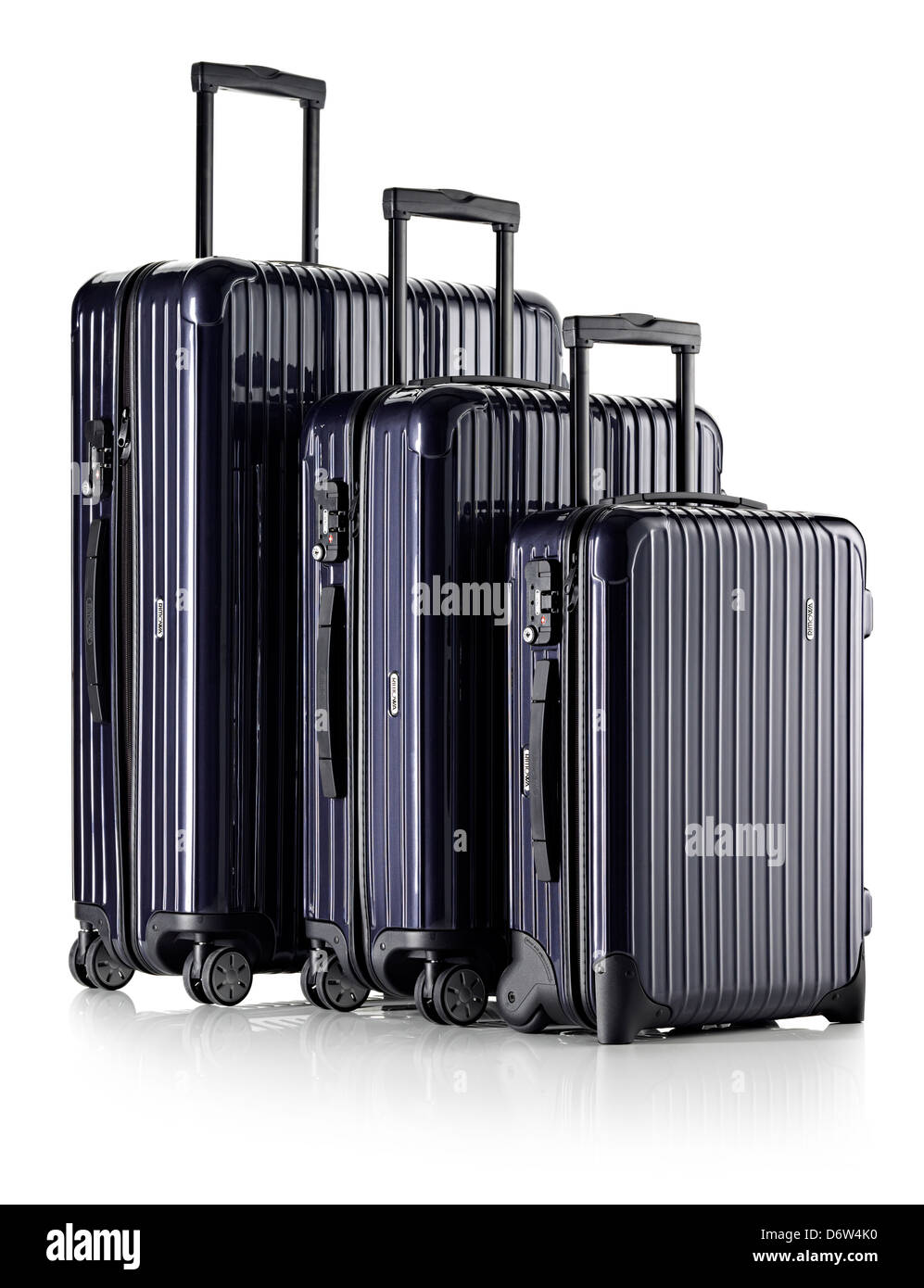 Set valigetta grigio scuro Foto Stock