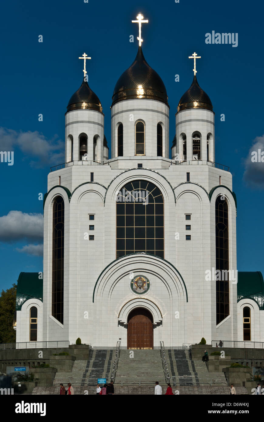 Chiesa russo-ortodossa Cattedrale di Cristo Salvatore, Kaliningrad, Russia Foto Stock