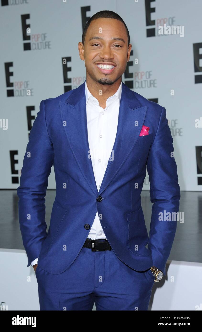 New York, Stati Uniti d'America. Terrence Jenkins all'arrivo E! Rete evento anticipato, centro di Manhattan, New York, NY Aprile 22, 2013. Foto di: Kristin Callahan/Everett raccolta/Alamy Live News Foto Stock