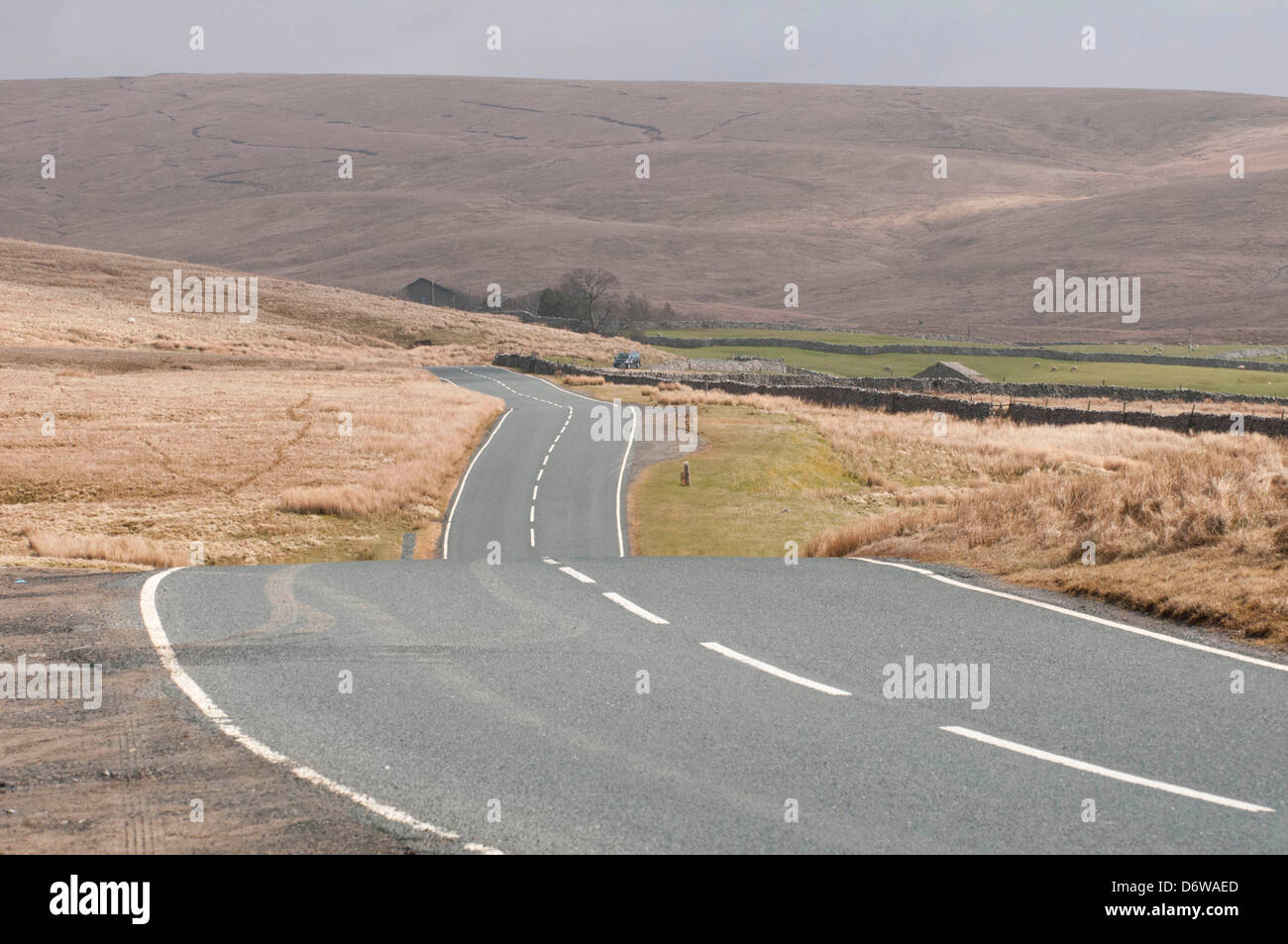 Strada del moorland Foto Stock