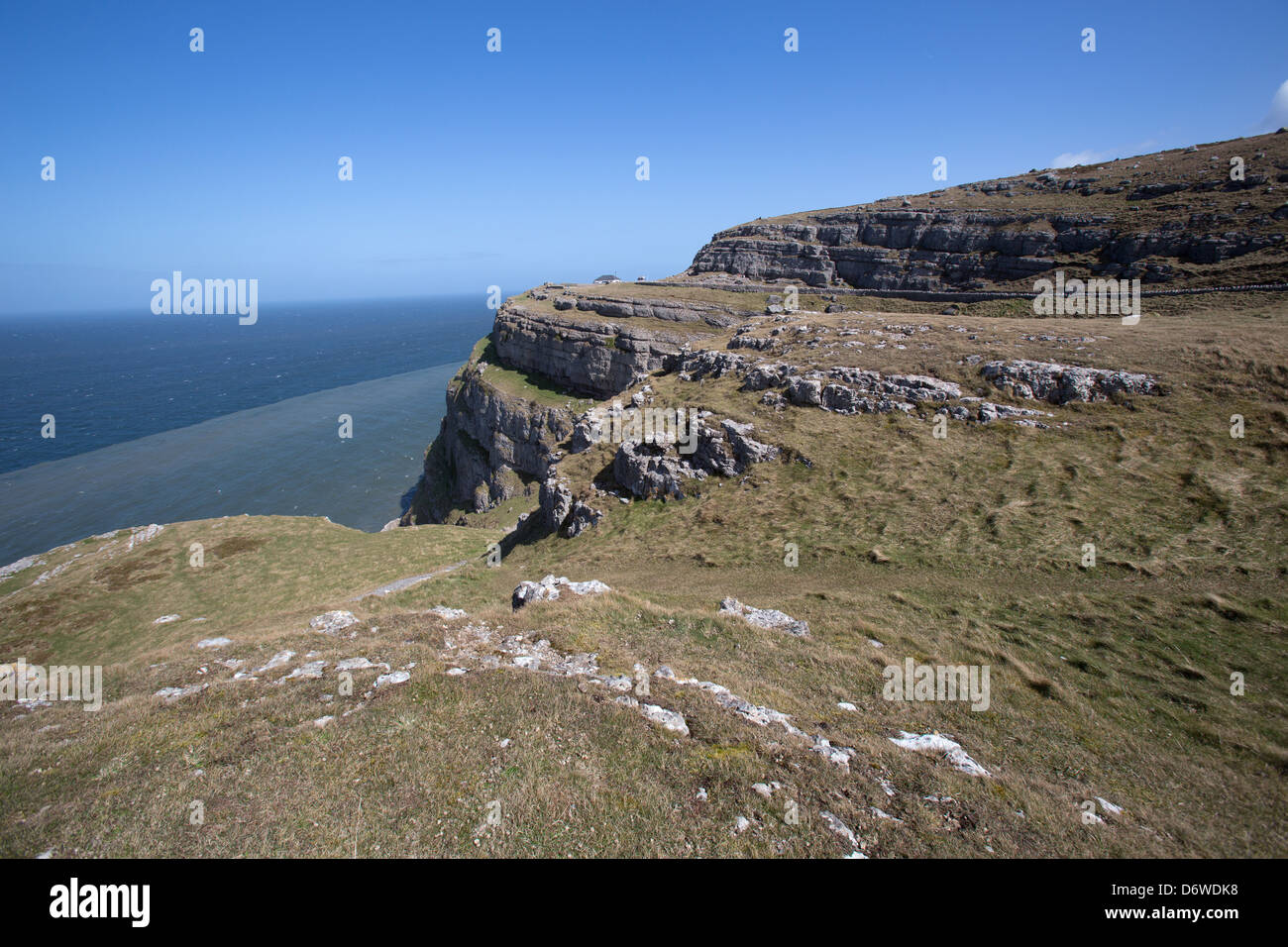 La città di Llandudno, Galles. Il nord ovest della scogliera del Great Orme. Foto Stock