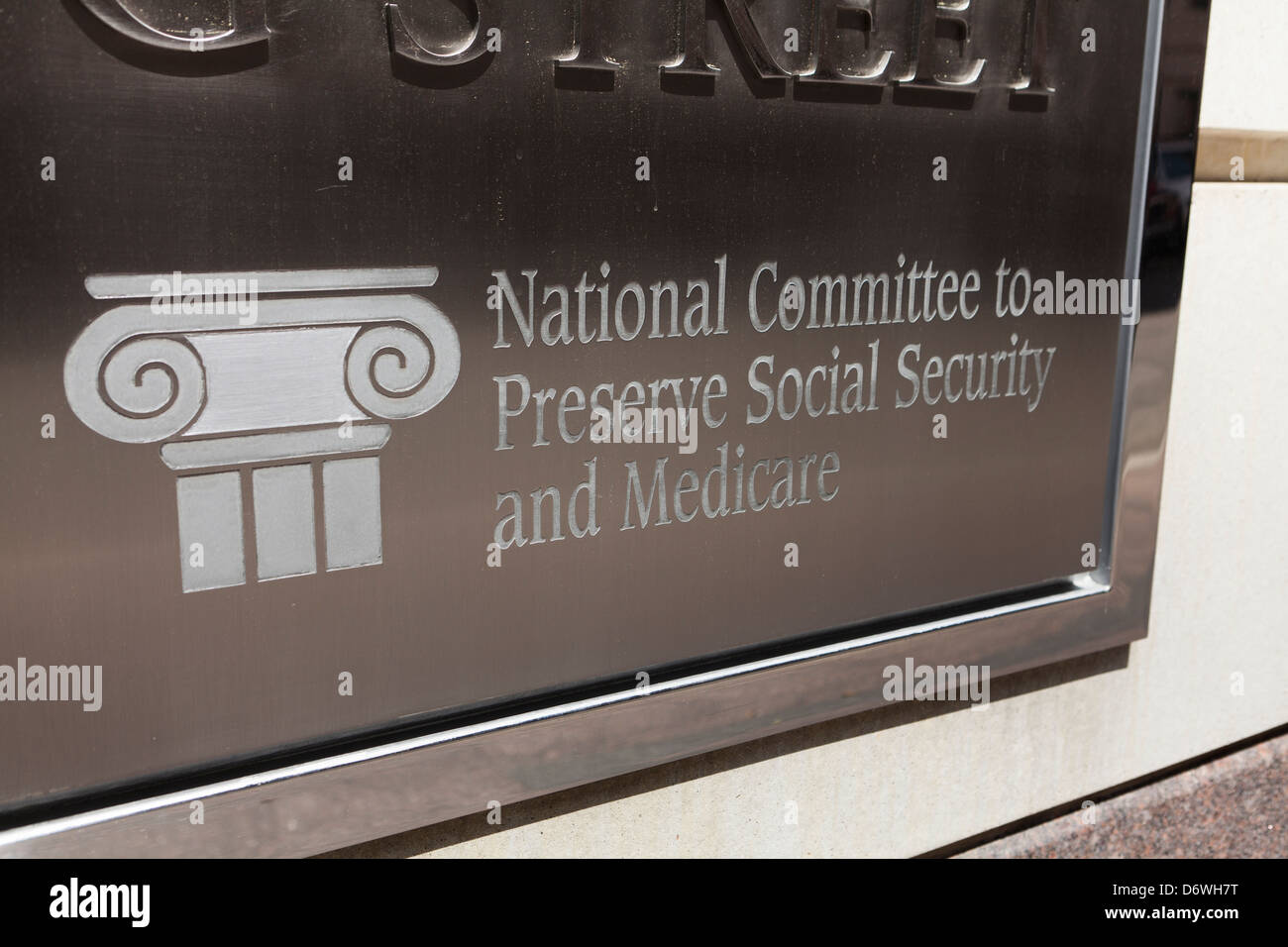 Comitato nazionale per preservare la sicurezza sociale e Medicare - Washington DC, Stati Uniti d'America Foto Stock