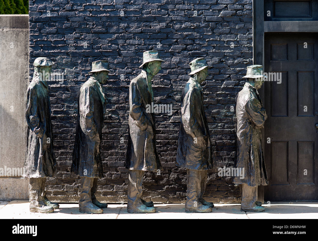 Depressione Linea Pane, motivi di scultura, Hamilton, New Jersey, STATI UNITI D'AMERICA Foto Stock