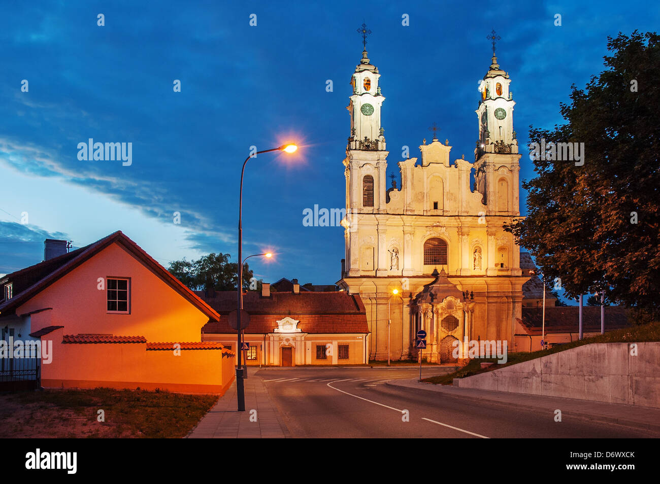 San Pietro e la chiesa di San Paolo a Vilnius, Lituania Foto Stock