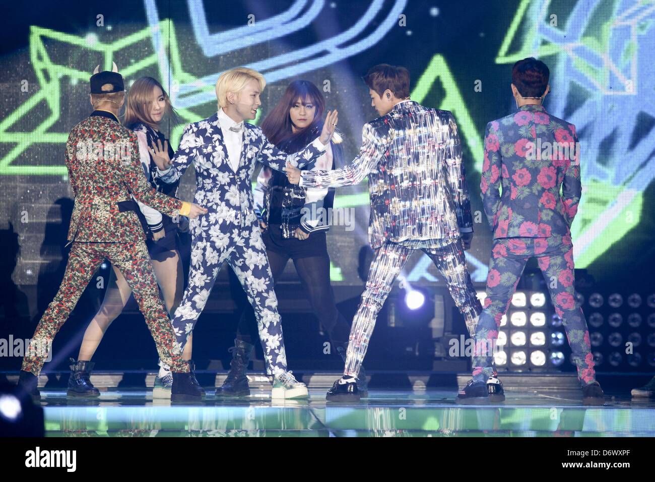 SHINee hanno partecipato 2013 K-POP di raccolta in Seoul, Corea del Sud domenica 21 aprile, 2013. Foto Stock