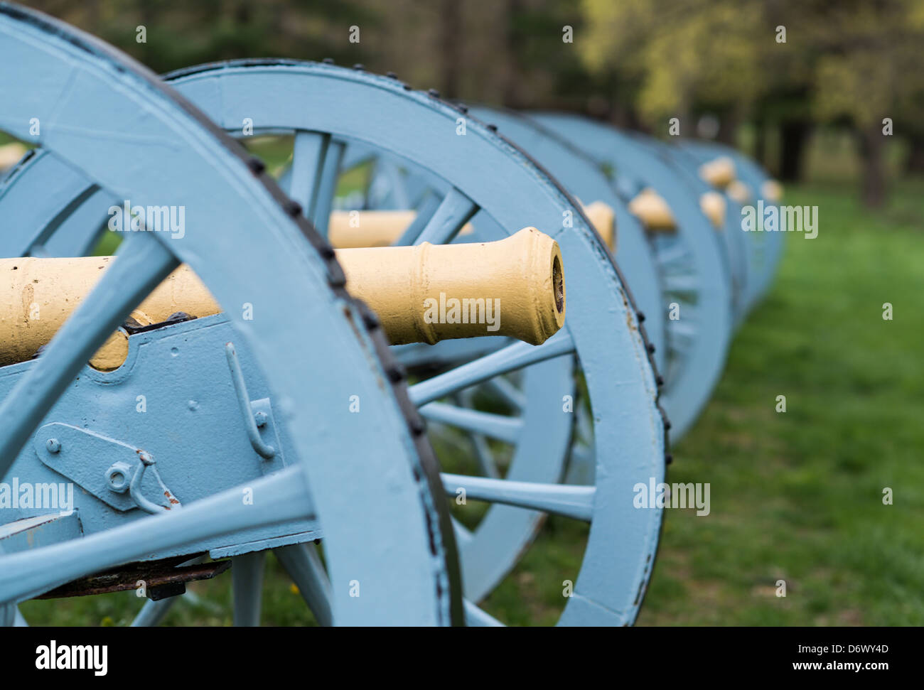 Il cannone a Valley Forge National Historic Park, Pennsylvania, STATI UNITI D'AMERICA Foto Stock
