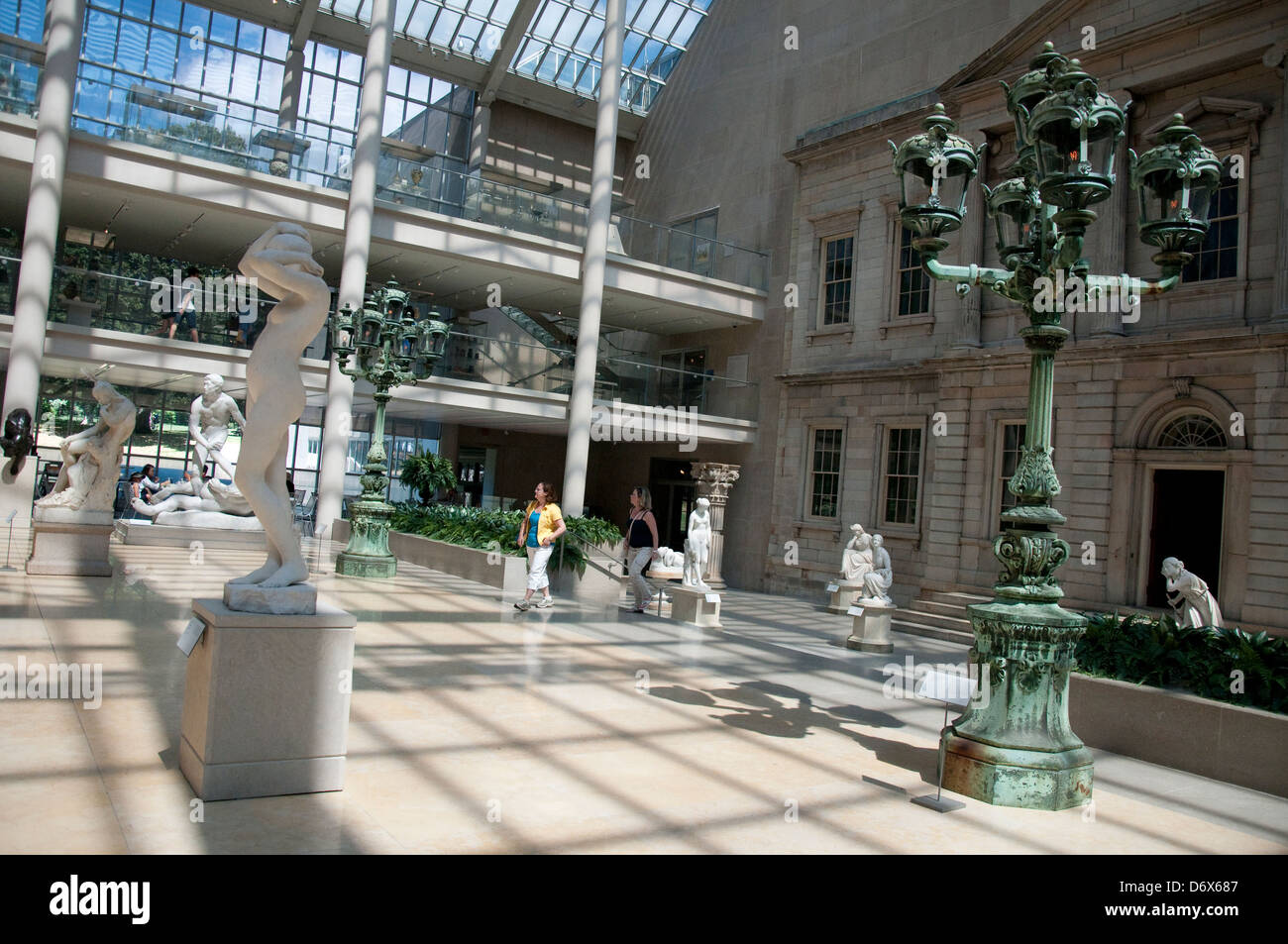 Charles Engelhard corte in American ala del Metropolitan Museum of Art, (met) New York City USA Foto Stock