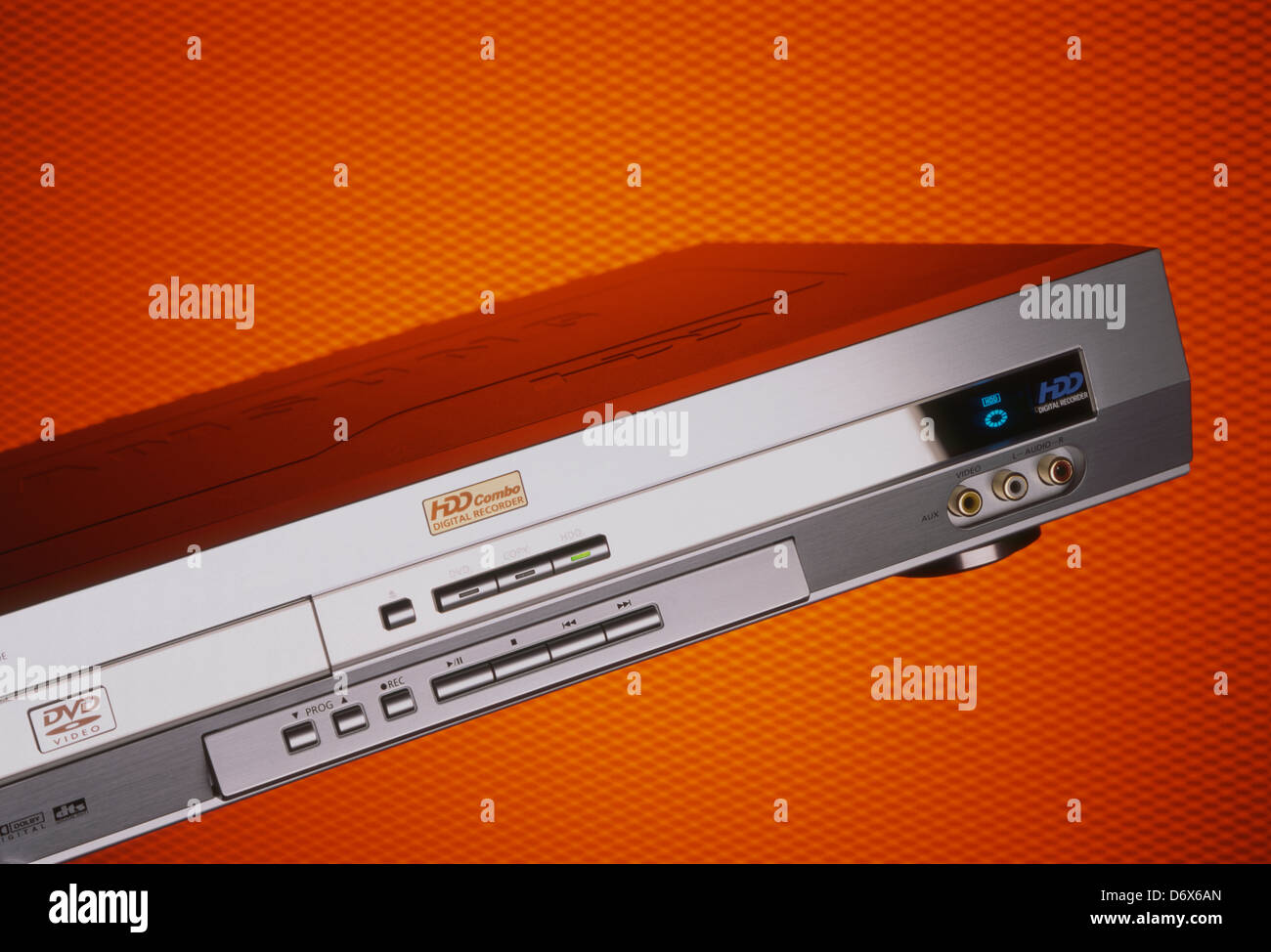 Lettore video DVD e unità disco rigido registratore TV Foto Stock