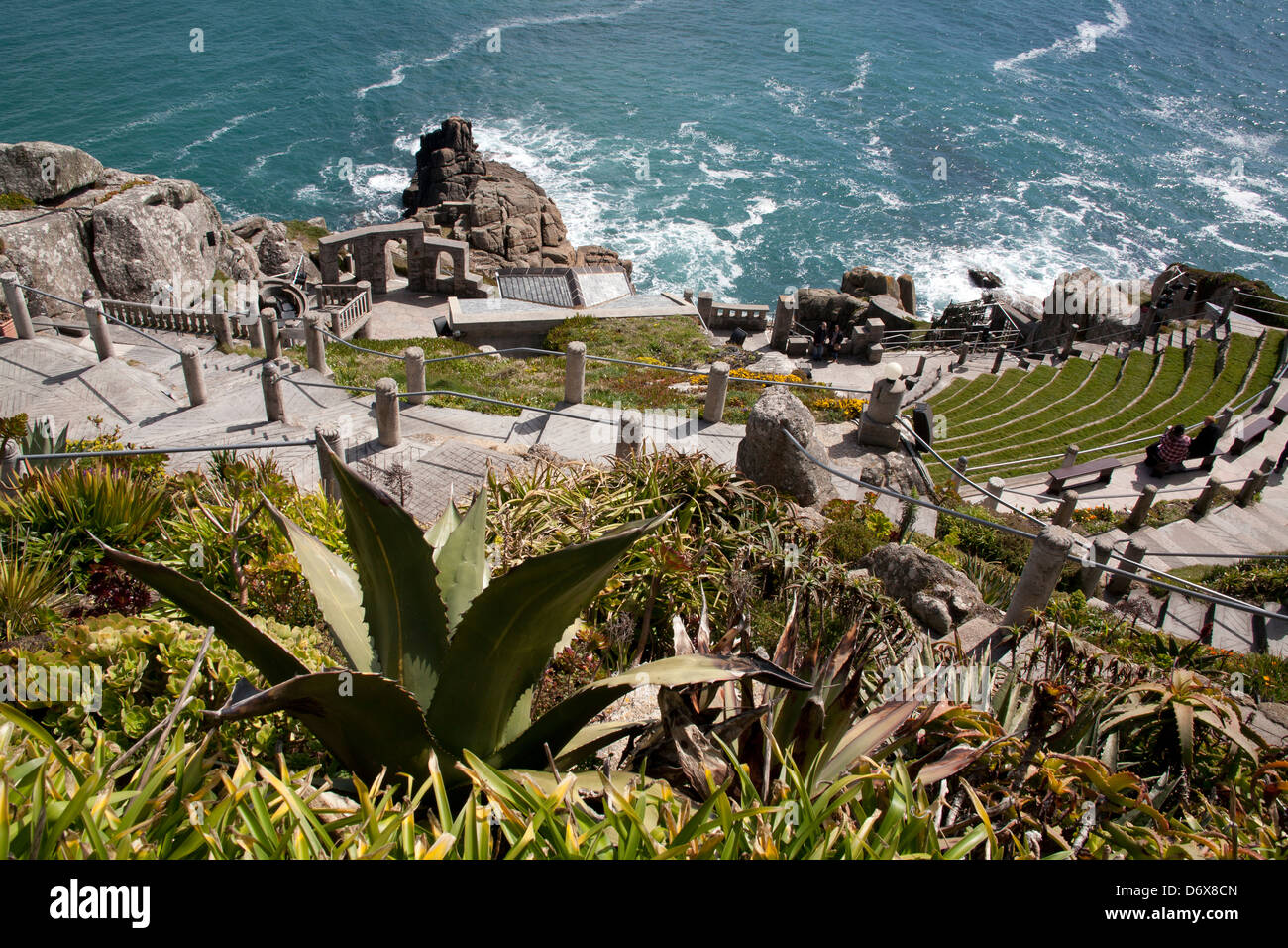 Il Teatro Minack Porthcurno Cornwall Inghilterra REGNO UNITO Foto Stock