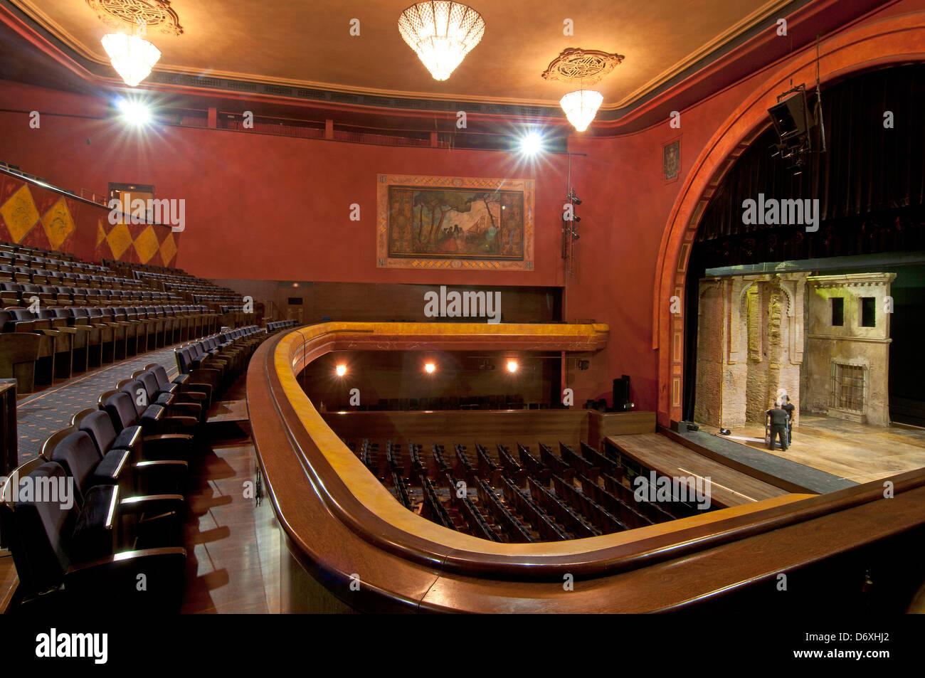 Teatro Villamarta -interno, Jerez de la Frontera, Cadice-provincia, regione dell'Andalusia, Spagna Foto Stock