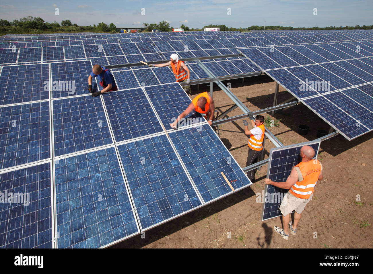 Oeversee, Germania, un parco solare sarà costruito Foto Stock