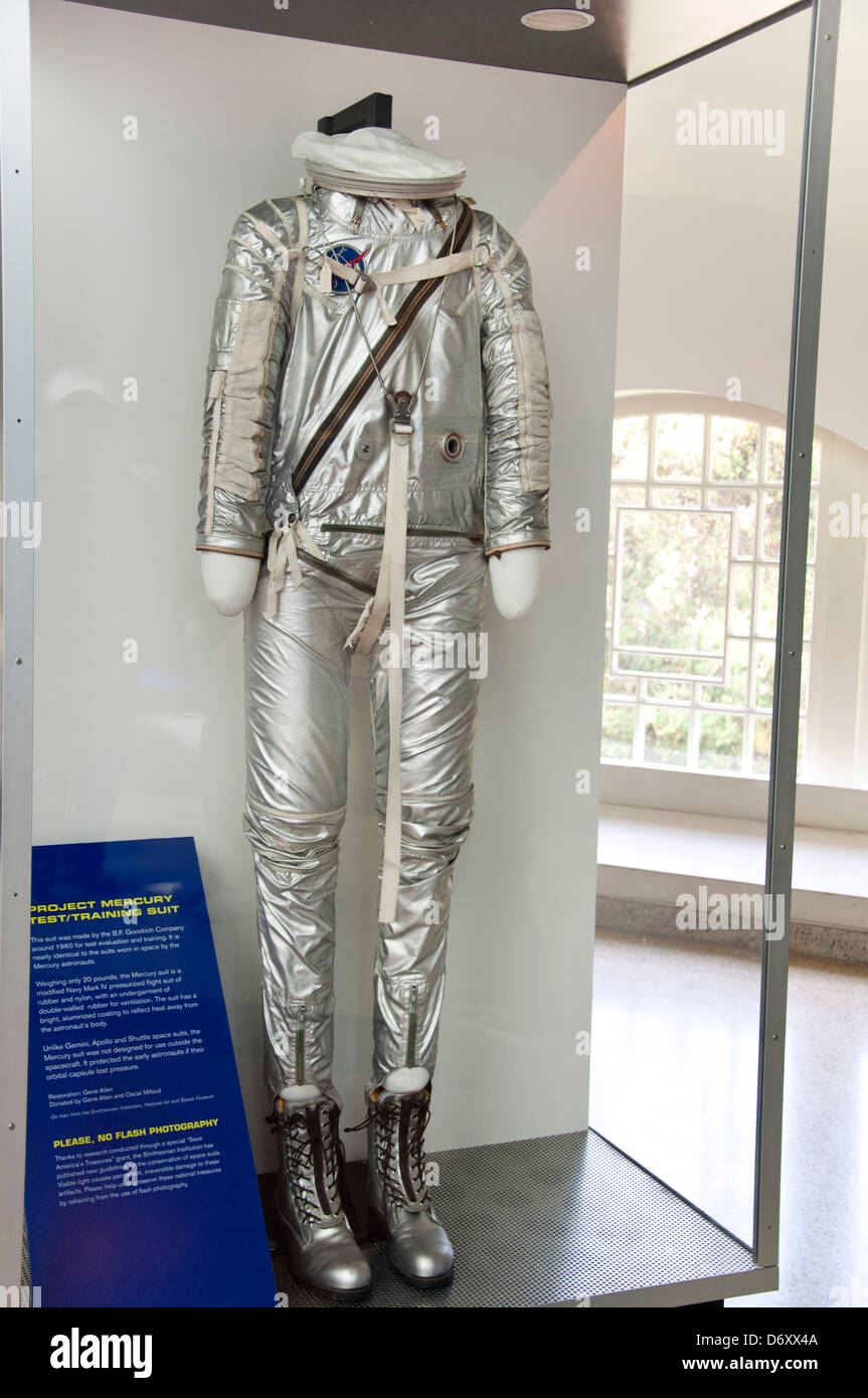 Astronauta tuta a pressione, California Science Center di Los Angeles Foto Stock